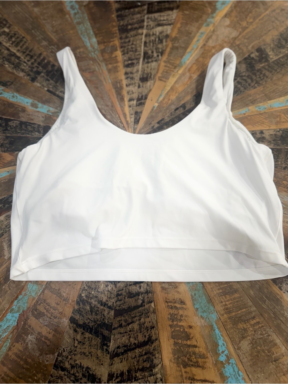 aerie White Scoop Neck Crop Tank ladies size XL
